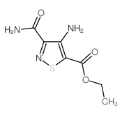 Ethyl 4-amino-3-(aminocarbonyl)isothiazole-5-carboxylate Structure