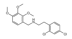 2-(2,4-dichlorophenyl)-N-[(2,3,4-trimethoxyphenyl)methyl]ethanamine结构式