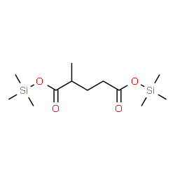 2-Methylglutaric acid bis(trimethylsilyl) ester结构式