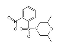 2,6-dimethyl-4-(2-nitrophenyl)sulfonylmorpholine Structure