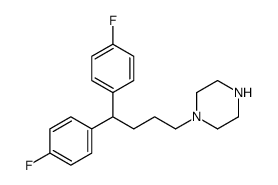 1-[4,4-双(4-氟苯基)丁基]哌嗪结构式