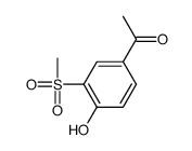 1-(4-hydroxy-3-methylsulfonylphenyl)ethanone结构式