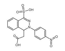 [2-(4-nitro-phenyl)-4-sulfo-1,2-dihydro-phthalazin-1-yl]-acetic acid Structure