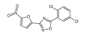 5-(2,5-Dichloro-phenyl)-3-(5-nitro-furan-2-yl)-[1,2,4]oxadiazole Structure