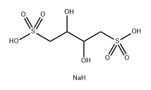 1,4-Butanedisulfonic acid, 2,3-dihydroxy-, sodium salt (1:2) Structure