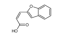 (2E)-3-(1-苯并呋喃-2-基)丙烯酸结构式