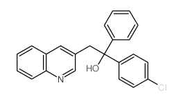3-Quinolineethanol,a-(4-chlorophenyl)-a-phenyl-结构式