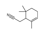 2,6,6-trimethyl-2-cyclohexene-1-acetonitrile结构式