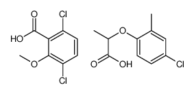 2-(4-chloro-2-methylphenoxy)propanoic acid,3,6-dichloro-2-methoxybenzoic acid Structure