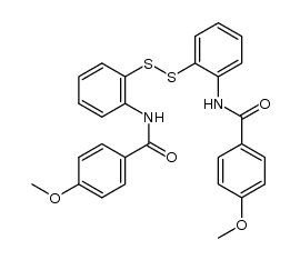 bis[2-(4-anisoylamino)phenyl] disulfide Structure