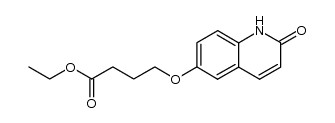 ethyl 4-(1,2-dihydro-2-oxoquinolin-6-yloxy)butanoate结构式