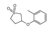 3-(2-methylphenoxy)thiolane 1,1-dioxide Structure