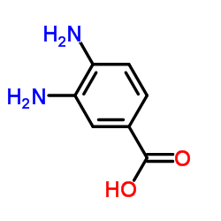 3,4-二氨基苯甲酸结构式