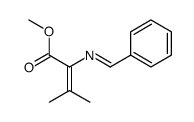 methyl 2-(benzylideneamino)-3-methylbut-2-enoate Structure