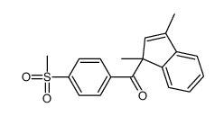 (1,3-dimethylinden-1-yl)-(4-methylsulfonylphenyl)methanone结构式