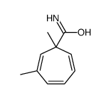 2,4,6-Cycloheptatriene-1-carboxamide,1,3-dimethyl-(9CI) Structure