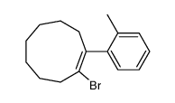 1-bromo-2-(2-methylphenyl)cyclononene结构式