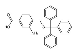 3-amino-4-(tritylsulfanylmethyl)benzoic acid Structure