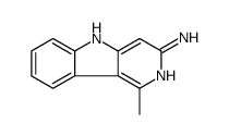3-氨基-1-甲基-5H-吡啶[4,3-B]吲哚结构式