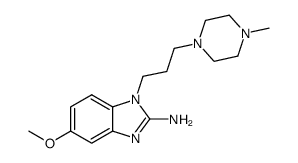 5-methoxy-1-[3-(4-methyl-piperazin-1-yl)-propyl]-1H-benzoimidazol-2-ylamine Structure