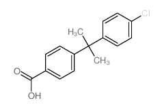 4-[2-(4-chlorophenyl)propan-2-yl]benzoic acid结构式