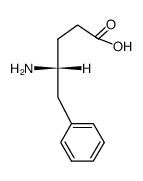 (R)-4-amino-5-phenylpentanoic acid结构式