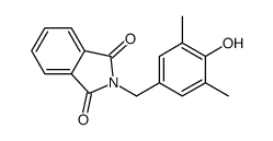 2-[(4-hydroxy-3,5-dimethylphenyl)methyl]isoindole-1,3-dione结构式