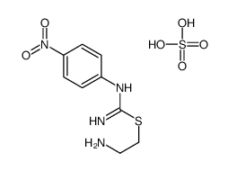 2-aminoethyl N'-(4-nitrophenyl)carbamimidothioate,sulfuric acid Structure