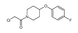 2-chloro-1-[4-(4-fluorophenoxy)piperidin-1-yl]ethanone Structure