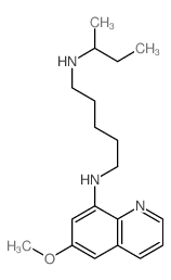 1,5-Pentanediamine,N1-(6-methoxy-8-quinolinyl)-N5-(1-methylpropyl)-结构式