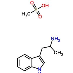α-甲基色胺甲烷磺酸盐结构式