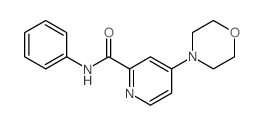 2-Pyridinecarboxamide,4-(4-morpholinyl)-N-phenyl- Structure