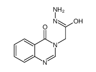 (4-氧代-4H-喹唑啉-3-基)-乙酸肼结构式