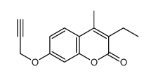 3-ethyl-4-methyl-7-prop-2-ynoxychromen-2-one Structure