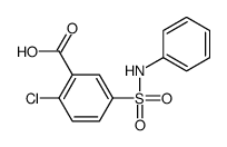 2-chloro-5-[(phenylamino)sulphonyl]benzoic acid结构式
