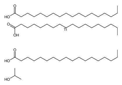 (propan-2-olato)tris(stearate-O)titanium structure