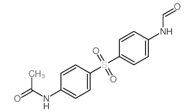 Acetamide,N-[4-[[4-(formylamino)phenyl]sulfonyl]phenyl]-结构式
