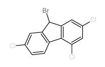 9H-Fluorene,9-bromo-2,4,7-trichloro-结构式