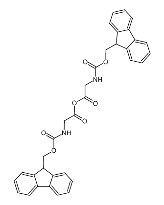 9-fluorenylmethyloxycarbonyl-glycine anhydride Structure