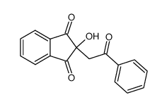 2-hydroxy-2-(2-oxo-2-phenylethyl)-1H-indene-1,3(2H)-dione结构式