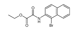 (1-bromo-[2]naphthyl)-oxalamic acid ethyl ester Structure