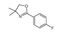 Oxazole, 2-(4-fluorophenyl)-4,5-dihydro-4,4-dimethyl- Structure