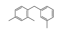 2,4-dimethyl-1-[(3-methylphenyl)methyl]benzene结构式