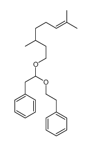 [2-[1-[(3,7-二甲基-6-辛烯基)氧基]-2-苯乙氧基]乙基]苯结构式