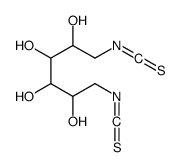 1,6-Dideoxy-1,6-di(thiocyanato)-D-mannitol结构式