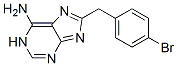 [(4-Bromophenyl)methyl]-1H-purin-6-amine结构式