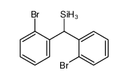 bis(2-bromophenyl)methylsilicon结构式