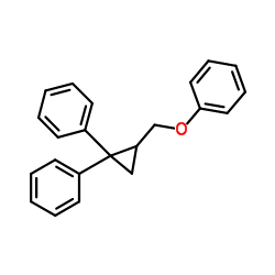 (2-(PhenoxyMethyl)cyclopropane-1,1-diyl)dibenzene Structure