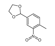 1,3-Dioxolane,2-(4-methyl-3-nitrophenyl)-(9CI)结构式