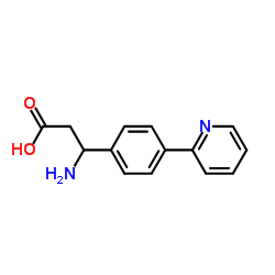 3-Amino-3-[4-(2-pyridinyl)phenyl]propanoic acid Structure